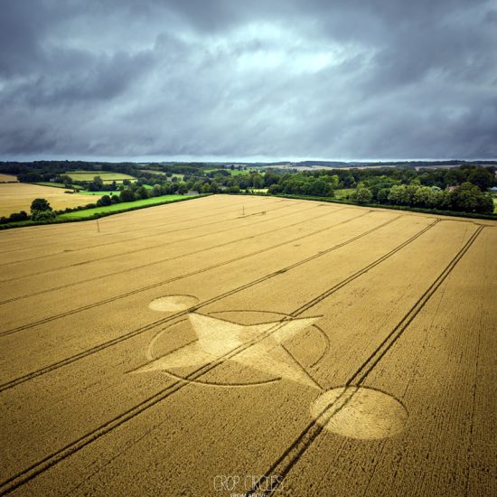 Crop Circle – Preston Grange, Preston Andover, Hampshire, UKClick for Location:SU6024540740 (August 02, 2023)