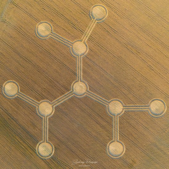Crop Circle – Norton Plantation, Nr Heytesbury, WILTSHIRE, UKPhoto © Stonehenge Dronescape HARVESTED shortly after its discovery Reported 4thAugust 2020Potterne Field, near Devizes, WILTSHIRE, UK (August 07, 2020)