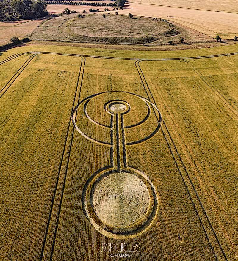 Crop Circle – Alfred’s Castle Settlement, Nr Bishopstone, Oxfordshire, UK (July 03, 2026)