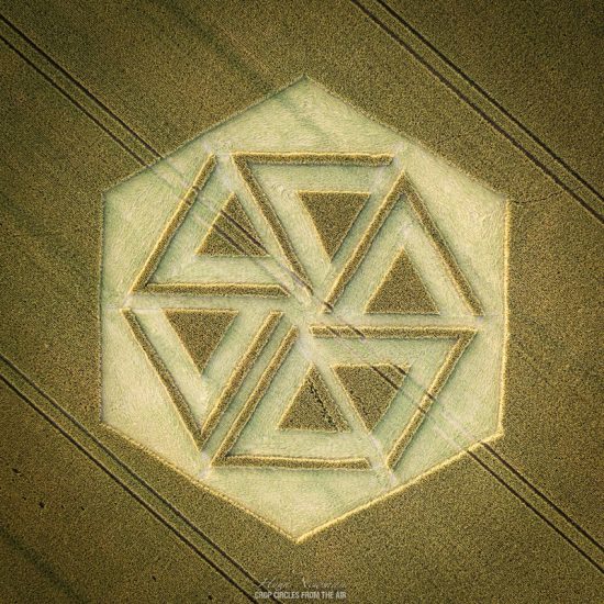 Crop Circle – Pilgrim’s Trail, Near Winchester, Hampshire, UK Google Maps (July 12, 2022)