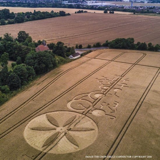 Crop Circle – Unknown Location (July 22, 2018)