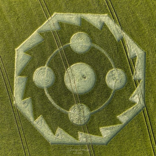 Crop Circle – Owl House, Near Hackpen Hill, Wiltshire, UKMap: SU1217074981 (June 04, 2022)