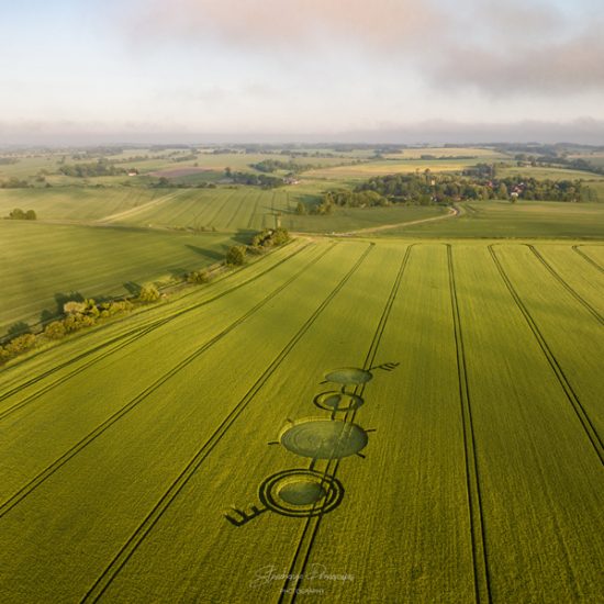 Crop Circle – Field Barn, Near, Winterbourne Bassett, Wiltshire, UK (June 04, 2023)
