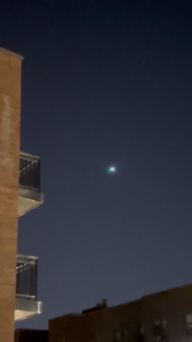 Crazy Orb Light Show In Nyc Tonight