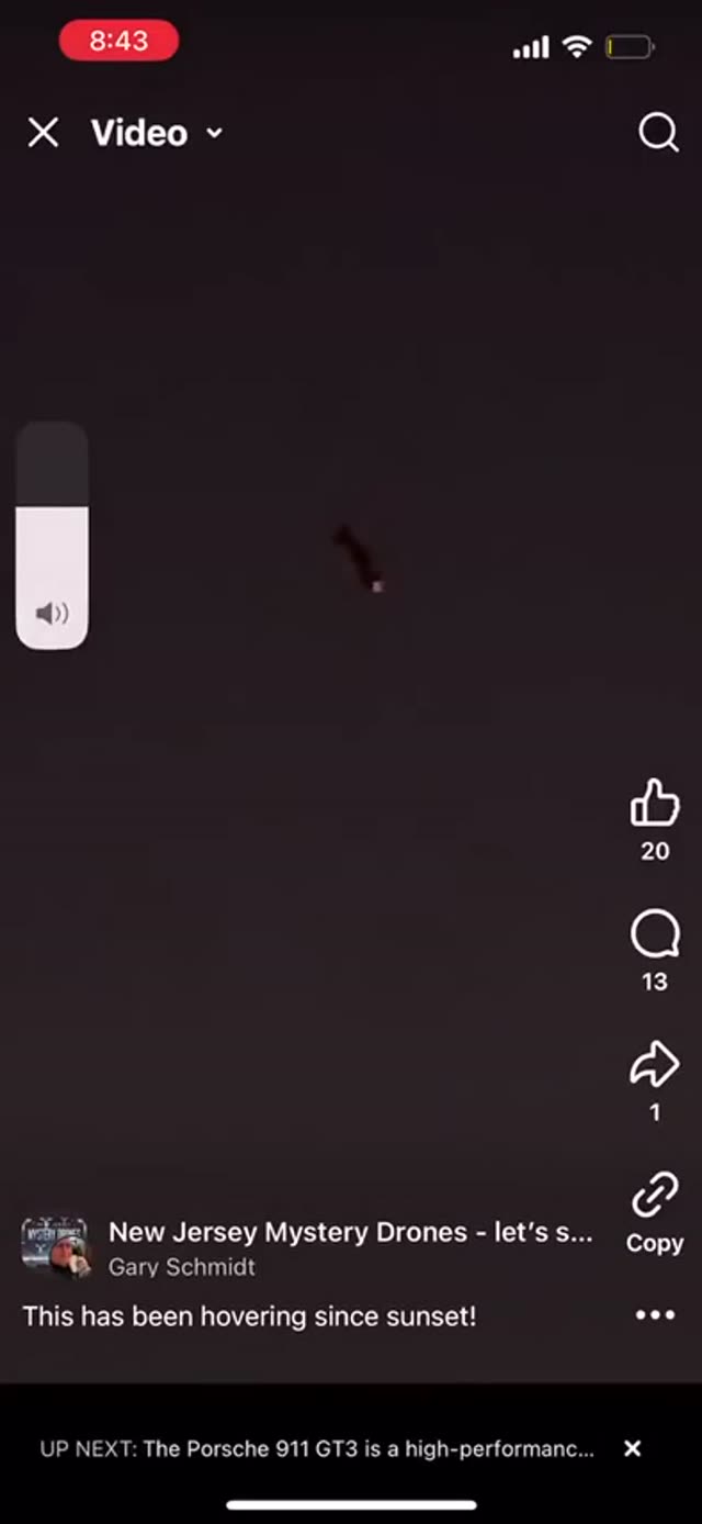 Drone Recorded Hovering In New Jersey