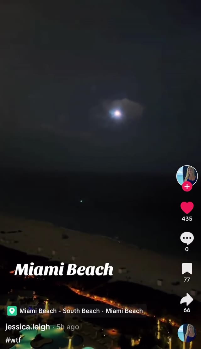 Glowing Orb Flies By Miami Balcony A Few Hours Ago