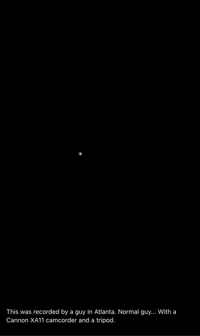 Green And Black Orb - Atlanta . Dec 17 . Canon Xa11 . Tripod - Very Clear Long Stable Footage