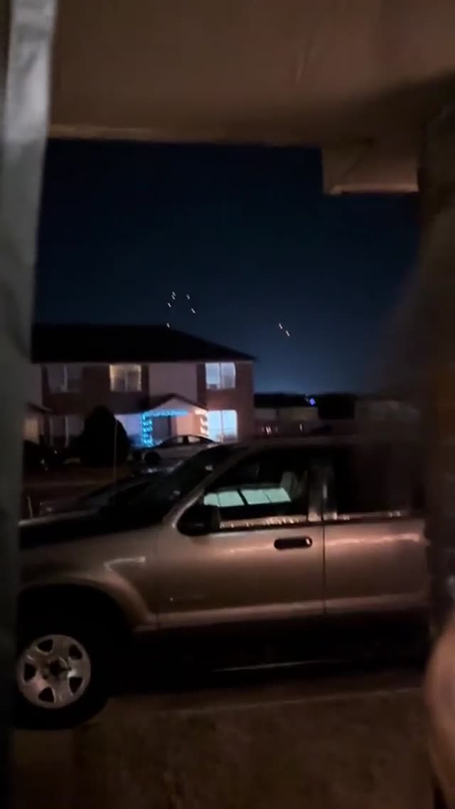 Group Of Orbs Filmed In Texas
