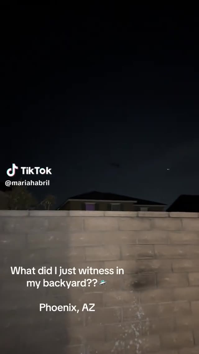 Helicopter Chasing Three Dark UFOs In Phoenix Arizona -Mariahabril TikTok