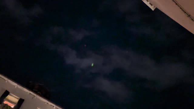 Is This a Ufo Lights in the Sky Above Venice Italy