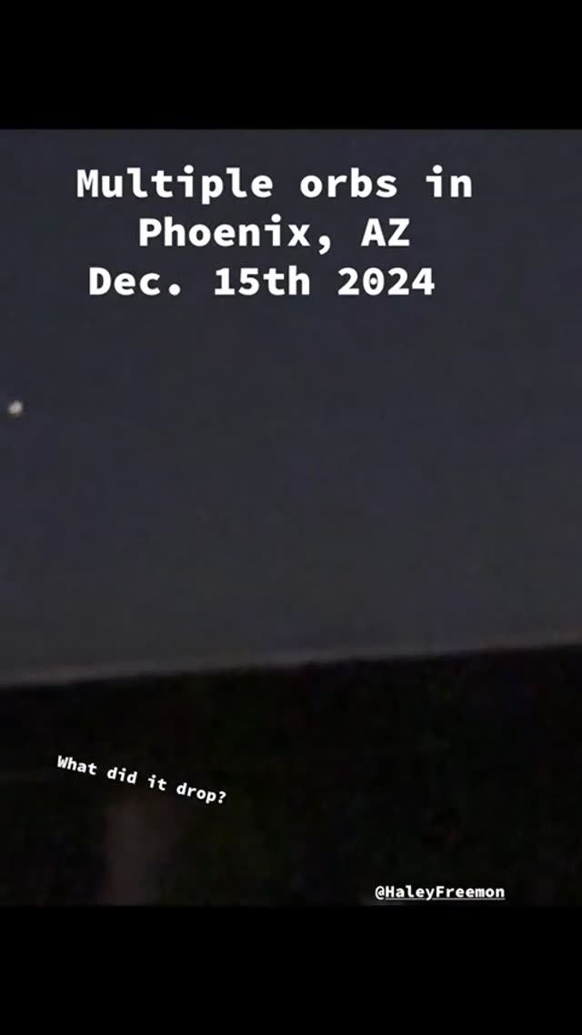 Orb Appears To Split Apart, Phoenix Arizona, Near Fort Mcdowell 12.15.24