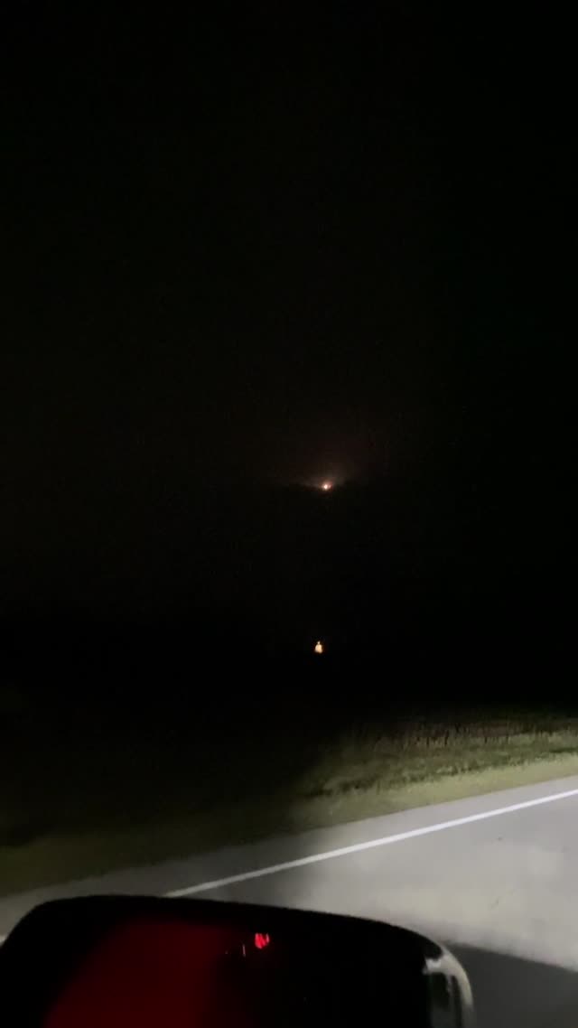 Spotted Multiple Large Craft Over Fields East Of Grand Rapids Michigan Tonight