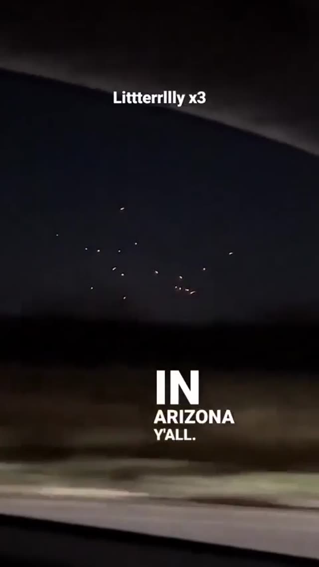 Swarm Of Orbs Over Az Tonight