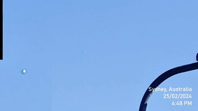 Two Sphere Shape UAP Captured At Sydney Australia