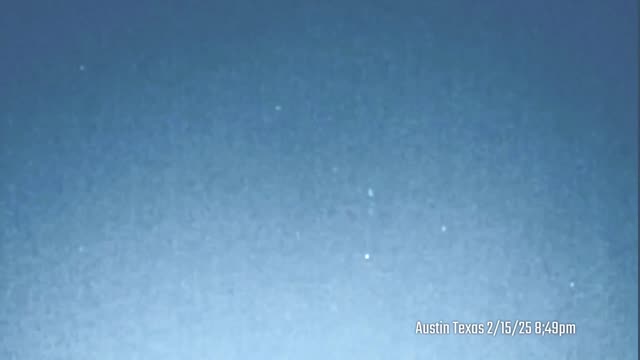 Austin Texas Flashing Lights And Multiple Moving Stars