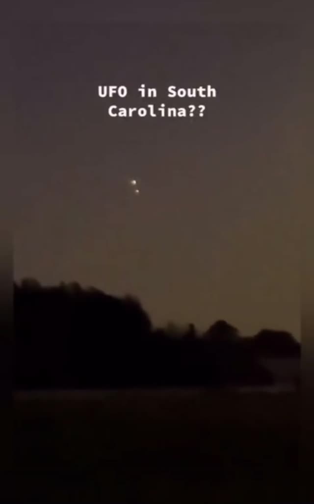UFO Filmed In South Carolina In The United States On Jan 8 2025