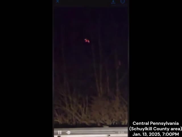 UFO In The Shape Of A Giant Spaceship Filmed Close-Up In Pennsylvania