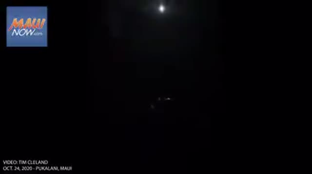 UFO Video – Maui, Hawaii (October 24, 2020)