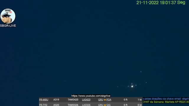 UFO Video – São Paulo Intl. Airport (November 21, 2022)