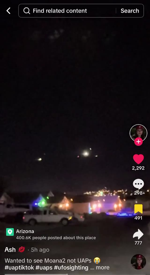 UFO Video – Arizona (November 29, 2024)