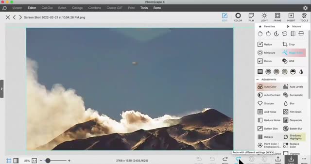 UFO Video – Mount Etna, Italy (February 21, 2022)