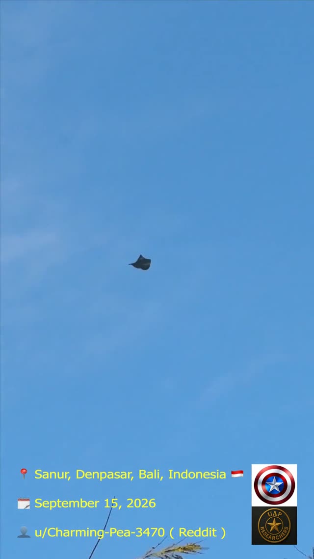 UFO Video – Sanur, Denpasar, Bali, Indonesia (September 15, 2026)