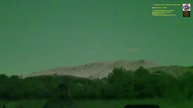 UFO Video – Bradshaw Ranch, Sedona, Arizona, USA (September 9, 2025)