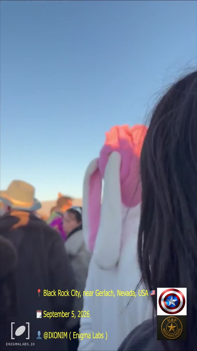 UFO Video – Black Rock City, near Gerlach, Nevada, USA (September 5, 2026)