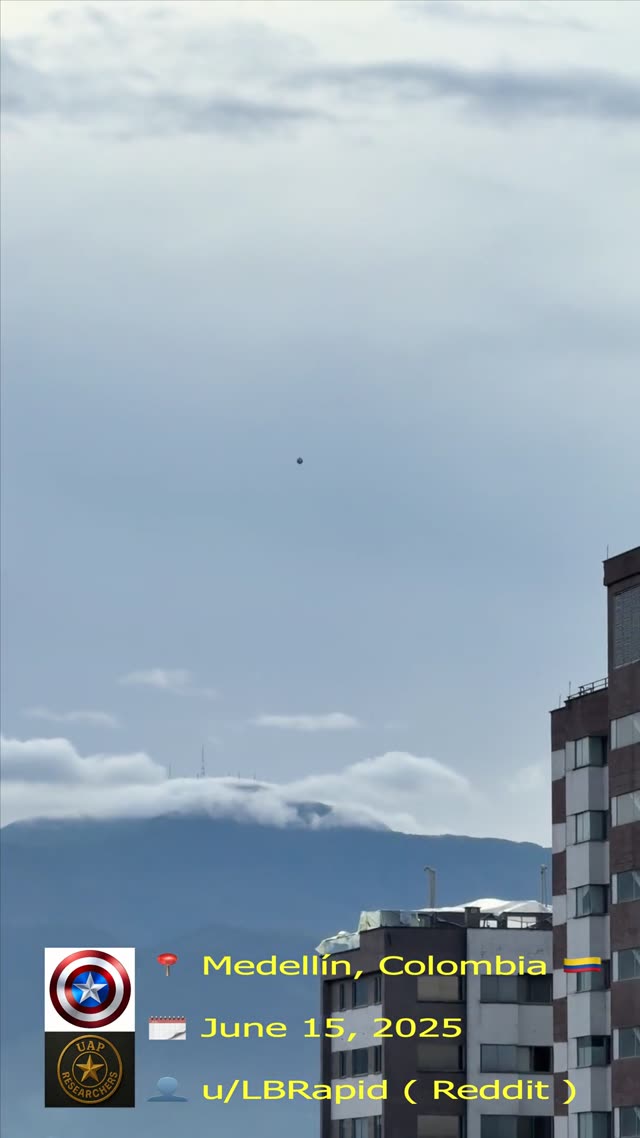 UFO Video – Medellín, Colombia (June 15, 2025)