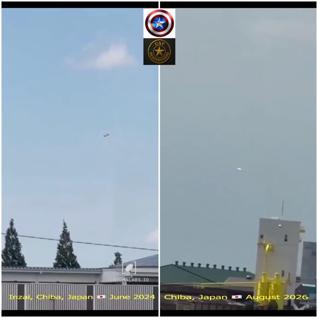 UFO Video – Inzai, Chiba, Japan (June 8, 2024)
