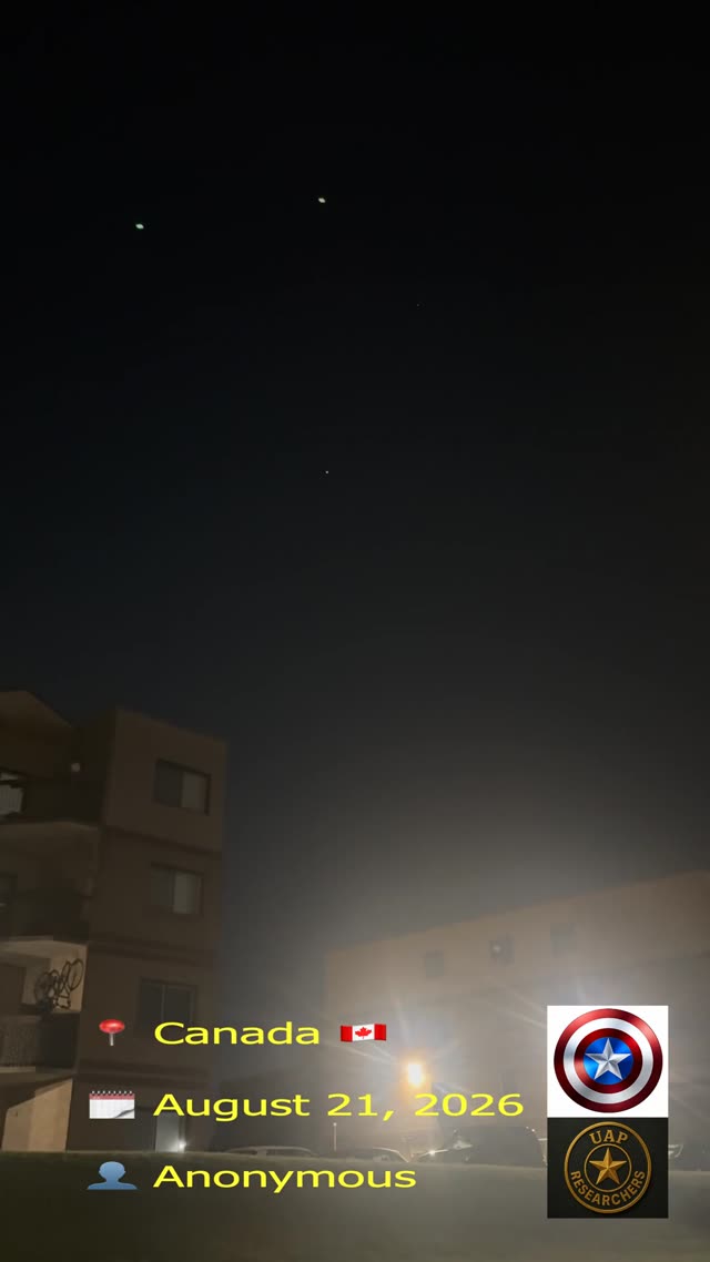 UFO Video – Canada (August 21, 2026)